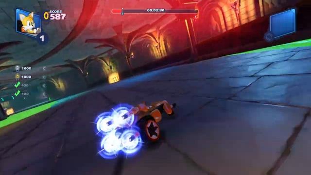 Team Sonic Racing - How to get 400 Rings in a single Drift (Ring Challenge - Sky Road) смотреть онлайн