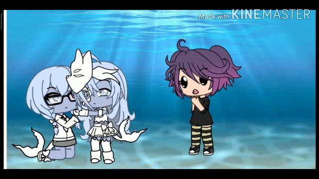 Челендж: 24 часа находимся под водой| Gacha life Blue Fish смотреть онлайн