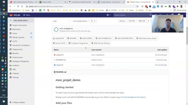 Démarrer un projet Flask avec mysql et git смотреть онлайн