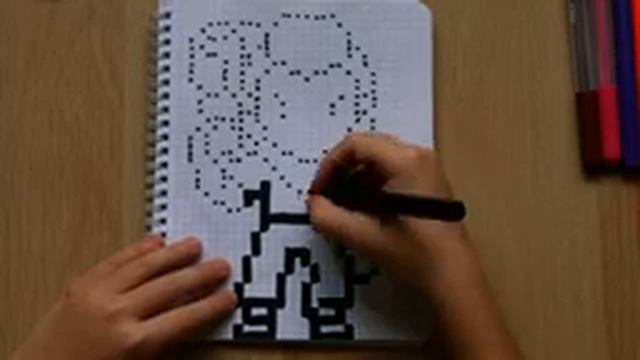 ШЕЛЛИ из ИГРЫ BRAWL STARS ! РИСУНКИ ПО КЛЕТОЧКАМ - PIXEL ART смотреть онлайн
