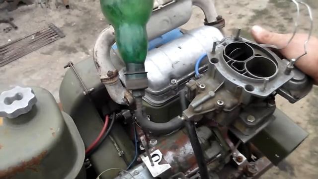 УД-25- переходка под карбюратор ВАЗ-2105. UD-25 - machen Kollektor unter dem Vergaser VAZ-2105. смотреть онлайн