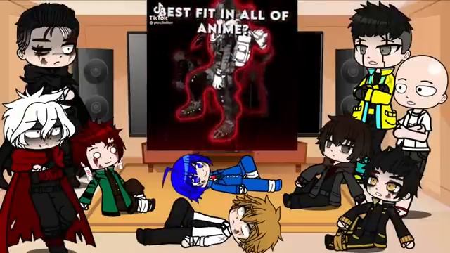 Anime characters react to each other Saitama [PT 2] (Cringe) смотреть онлайн