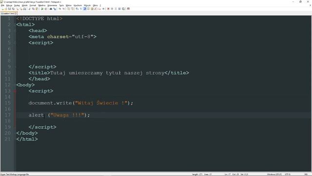 Kurs Javascript dla początkujących cz.1 смотреть онлайн