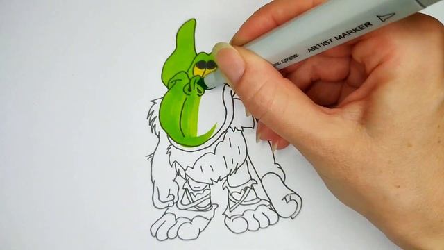 Троль. Ведмедики Гаммі. Розмальовки для дітей смотреть онлайн