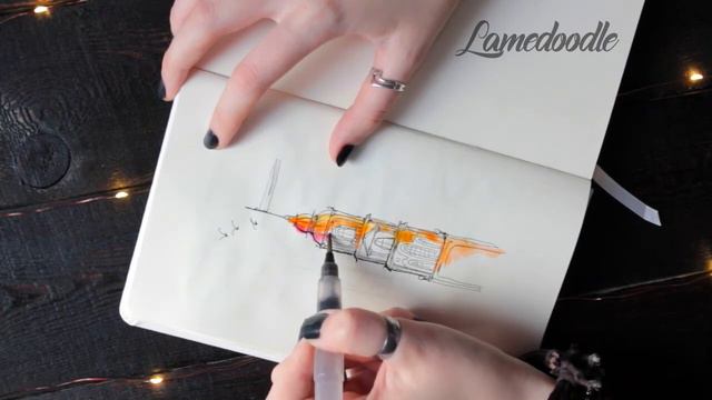 Lamedoodle | Акварельный скетч смотреть онлайн