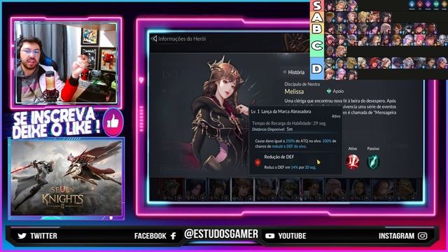 Seven Knights 2 TIER LIST [PT-BR] - MELHORES PERSONAGENS DO GAME - ANDROID, iOS e PC смотреть онлайн