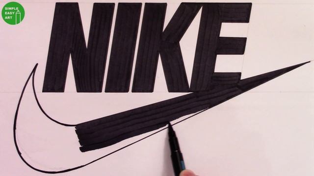 How To Draw the NIKE Logo in 3D смотреть онлайн
