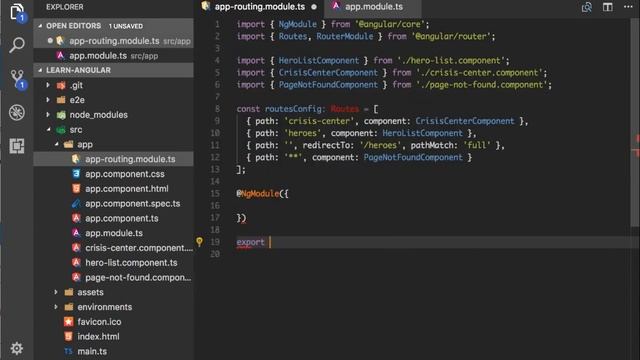 [Angular Routing] 2. Create routing module смотреть онлайн