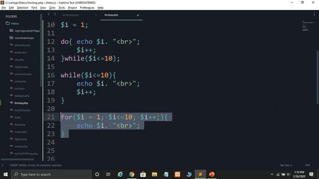 For Loop In PHP in Hindi | PHP Tutorial in Hindi in 2020 #32 смотреть онлайн