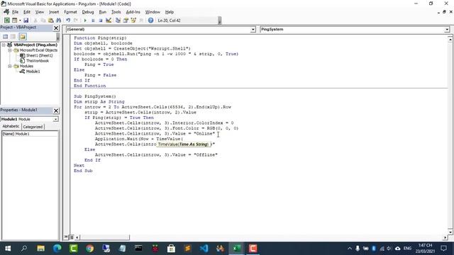How to create a Ping monitoring tool with Microsoft Excel смотреть онлайн