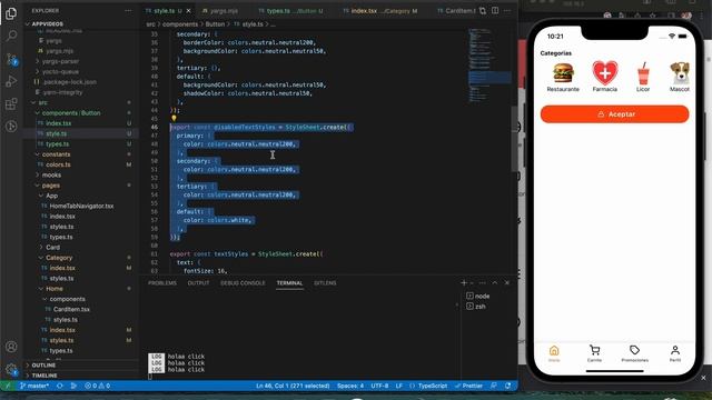 Crear Componente Button global reutilizable con todas las funciones (typeScript, React Native) смотреть онлайн