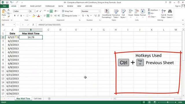 Excel - Compute a Maximum with Conditions, Using Array Formulas смотреть онлайн