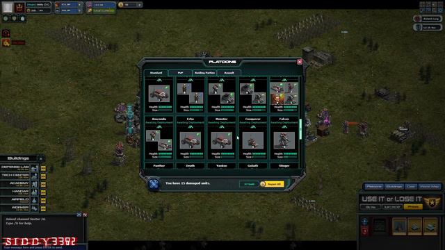 War Commander: War Hogs + Proteus + Jericho & 500% Reload Speed Tactic. смотреть онлайн