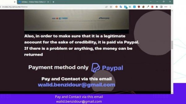 invideo free premium account / the Best Deal on the Unlimited Version Account of invideo.io