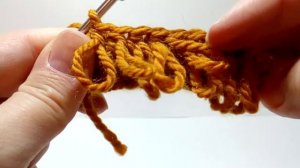 Столбики с вытянутыми петлями | Вязание крючком | ТДД