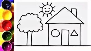 Рисунок домика для детей