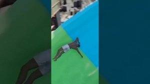 САМЫЙ ЭКСТРЕМАЛЬНЫЙ СПУСК со СКОЛЬЗКОЙ ГОРКИ в ГТА 5! ЭКСПЕРИМЕНТЫ ОБЗОР МОДА #shorts