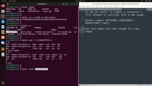 Docker commit | to save the changes made in the container as a new image смотреть онлайн