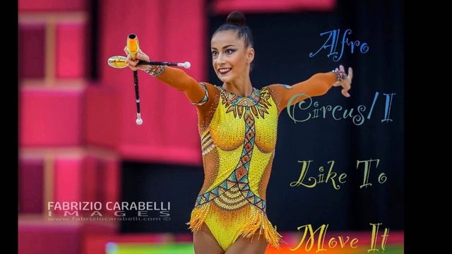 Rhythmic gymnastic Music with words - Afro Circus/I Like To Move It смотреть онлайн