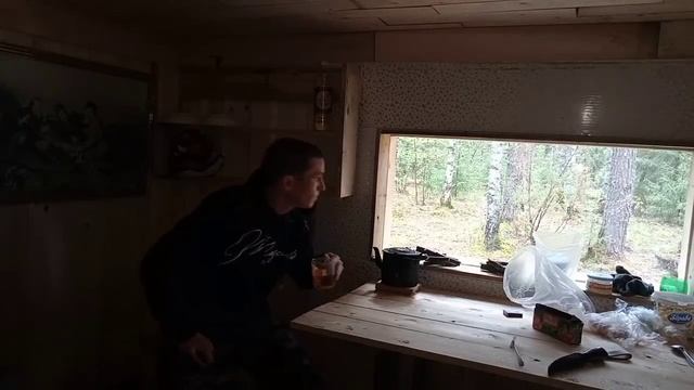 Ну вот и дождались. Лесная ИЗБА. Осень пришла. Завтрак подан. Таежный быт. смотреть онлайн