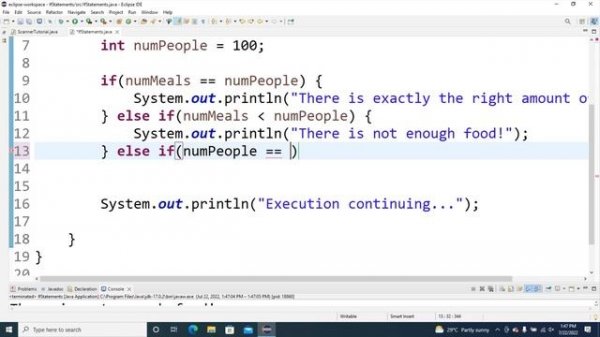 Java If, Else If, Else (Java Tutorial 4)