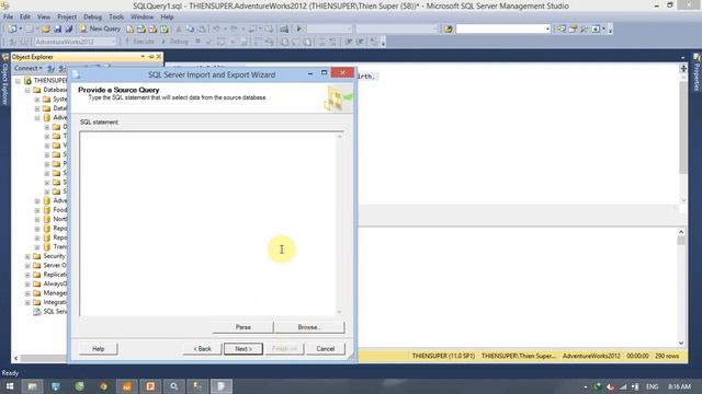 How to export SQL statement from SQL Server 2012 to MS Excel смотреть онлайн