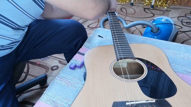 Тюнинг акустической гитары трансакустическим датчиком X2 Double os1 / acoustic guitar - transacusti смотреть онлайн