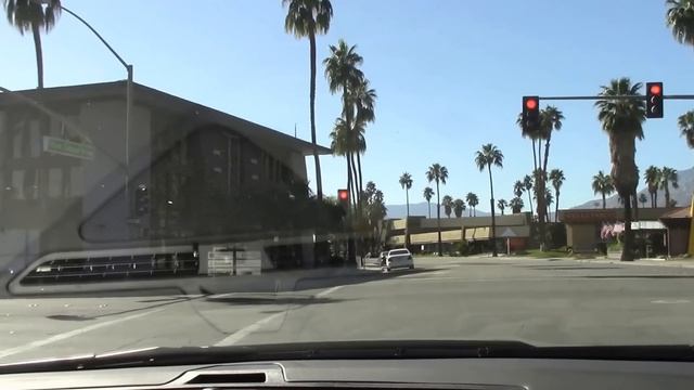 Driving Through Palm Springs California