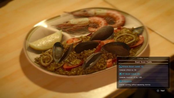 Final Fantasy XV : ALL FOOD IN FINAL FANTASY XV EPIC MUSIC MONTAGE [ps4 pro v1]