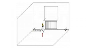 Как пользоваться лазерным уровнем. Как выставить уровень вдоль двух стен, примыкающих друг к другу.