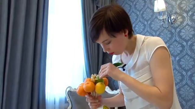 Букеты из овощей и фруктов Мастер класс смотреть онлайн