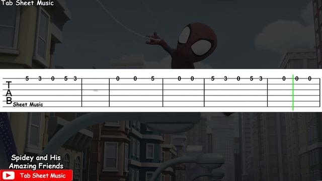 Spidey and His Amazing Friends - Theme Song Guitar Tutorial смотреть онлайн