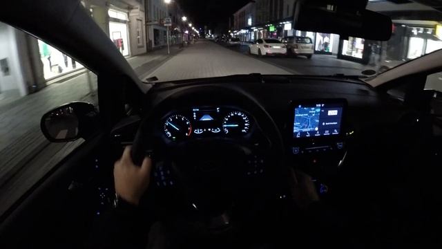 Ford Fiesta 1.0 EcoBoost (2019) | POV City Drive @ Night смотреть онлайн