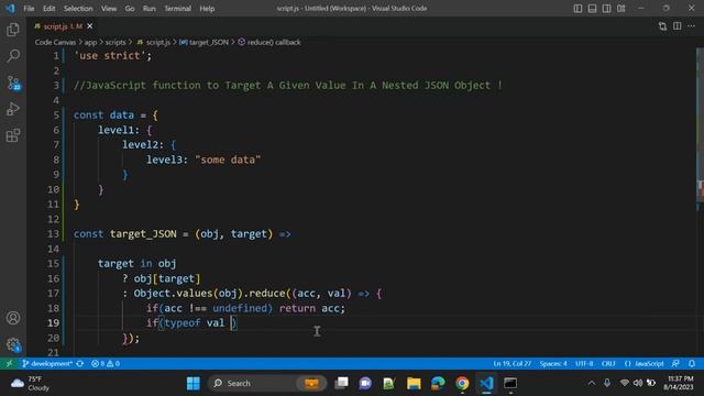 JavaScript Target Nested JSON Object | ES6 ! смотреть онлайн