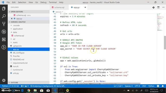 GOOGLE OAuth 2.0 para crear un login con kuorra (python) смотреть онлайн