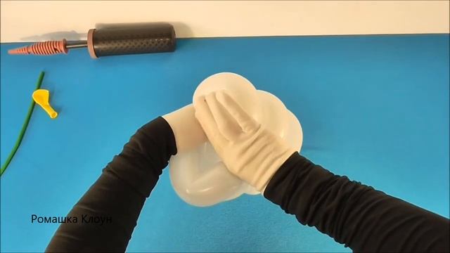 РОМАШКА ИЗ ШАРИКОВ способ 1 как сделать своими руками Balloon Flower TUTORIAL