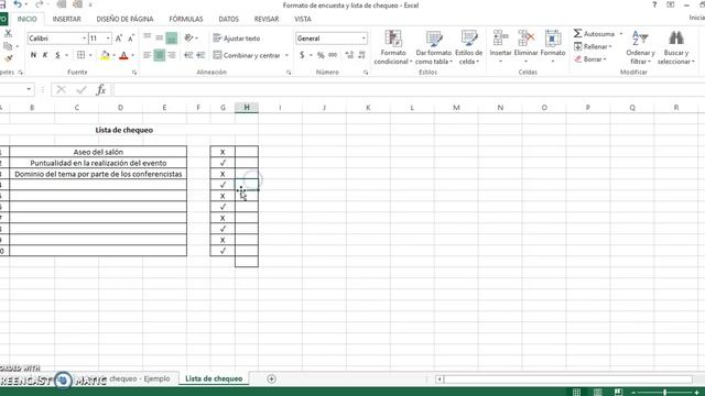 Cómo crear una lista de chequeo en Excel смотреть онлайн