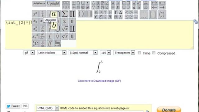 Create Equations using an Online LaTeX editor смотреть онлайн