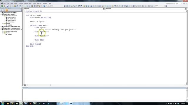 Excel VBA Select Case смотреть онлайн