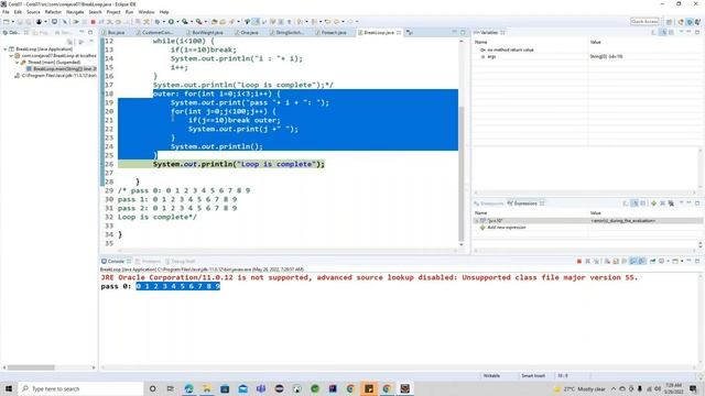 Break, Continue and Return Statements смотреть онлайн