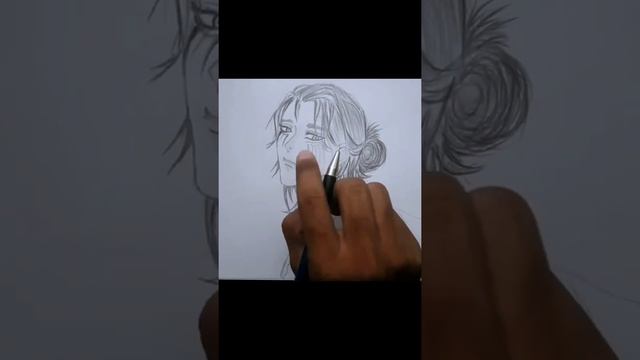 Drawing Eren Yeager from attack on titan | Anime glow art | #shorts смотреть онлайн