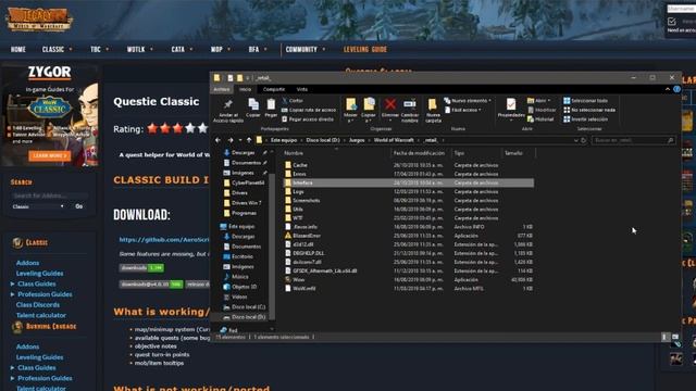 Como instalar Addons en WoW Classic y BFA смотреть онлайн
