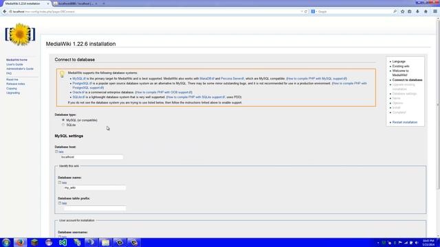 Media Wiki - How To Setup