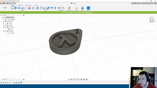 Занятие 11. Fusion360. Создание модели по рисунку, что такое рендер, как сделать красивую модельку смотреть онлайн