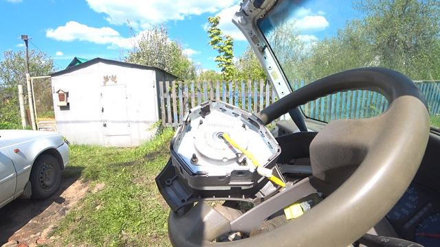 как снять подушку руля и руль ниссан куб 10 смотреть онлайн