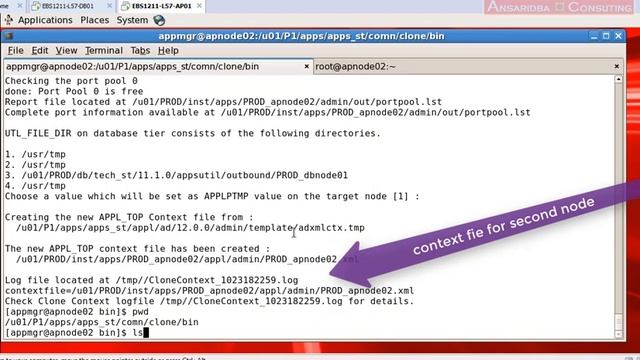 Installing e-business suite R12.1.1 with shared appl top Part 3 Configure Second Node смотреть онлайн