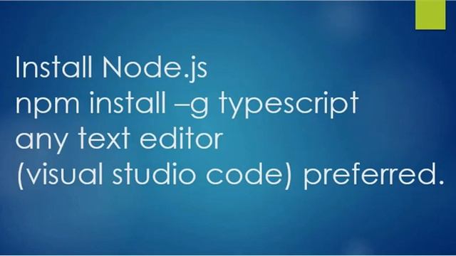 TypeScript Object Oriented Programming | Introduction & environment setup | part-1 смотреть онлайн