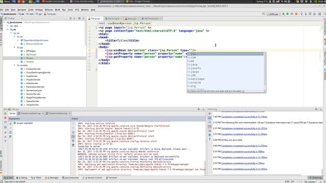 Java EE 23: JSP 8: JSP и бины смотреть онлайн