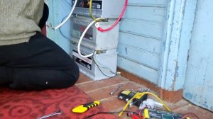 Подключение инвертора к трём АКБ на 12 вольт. Подключение солнечного контролера.