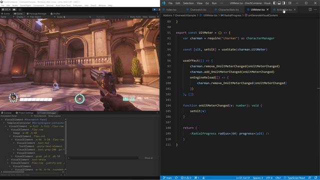 Re-creating Overwatch UI in Unity with React and Typescript смотреть онлайн